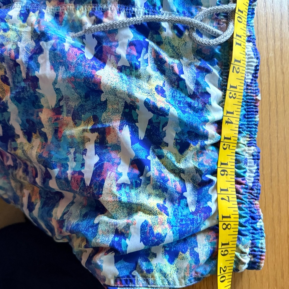 MICHAELS SWIMWEAR MEN'S FISH BLUE SWIM TRUNK Size XXL - Picture 8 of 11